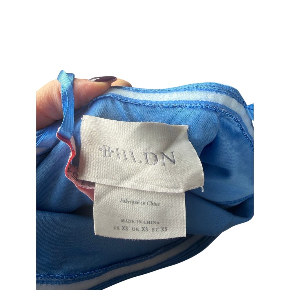 BHLDN Adalynn Strapless Gown, Cerulean Blue, XS - Picture 6 of 8